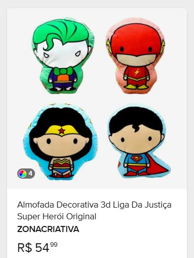 Comparação de preço de Almofada Veludo Formato Coringa