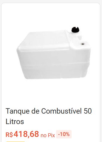 Comparação de preço de Tanque De Combustível 50 Litros