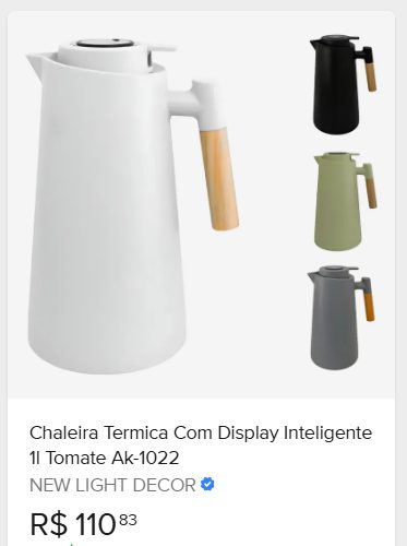 Comparação de preço de Jarra Térmica c/Temperatura Tomate -  AK-1022