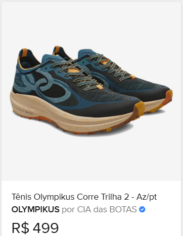Comparação de preço de Tênis Olympikus Corre Trilha 2 Tam. 38