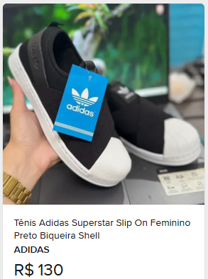 Comparação de preço de Tenis Superstar Slip On Feminino Tam. 36