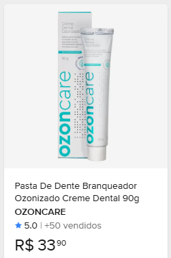 Comparação de preço de Pasta De Dente Branqueador Ozonizado 90g