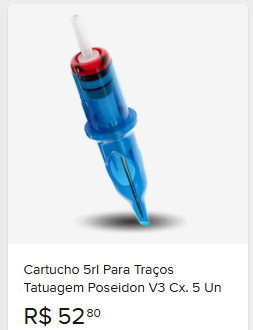 Comparação de preço de Cartucho 5rl Para Traços Tatuagem Poseidon V3. 5 Un