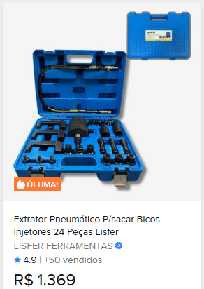 Comparação de preço de Extrator Pneumático Bico Injetor Diesel 24 Pçs