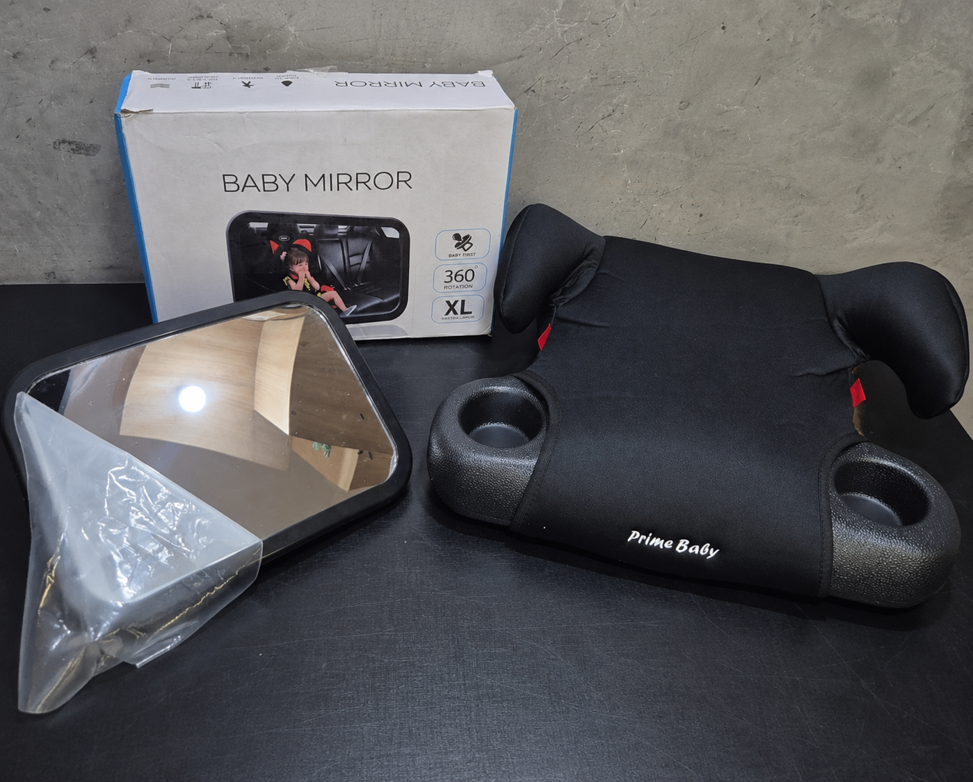 Kit Espelho Retrovisor Banco Traseiro + Bebê Conforto Cadeirinha