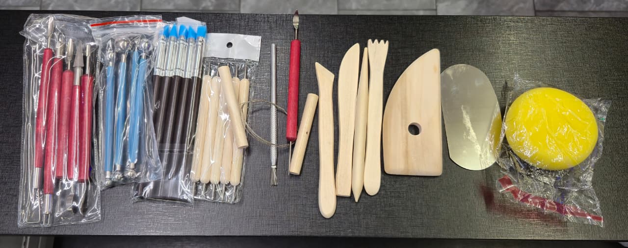 Conjunto de 30 Ferramentas Práticas De Cerâmica