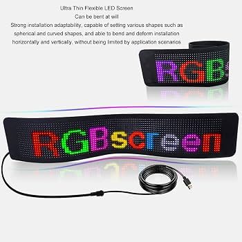 Sinal Led Flexível para Tela de Logotipo para Parabrisa
