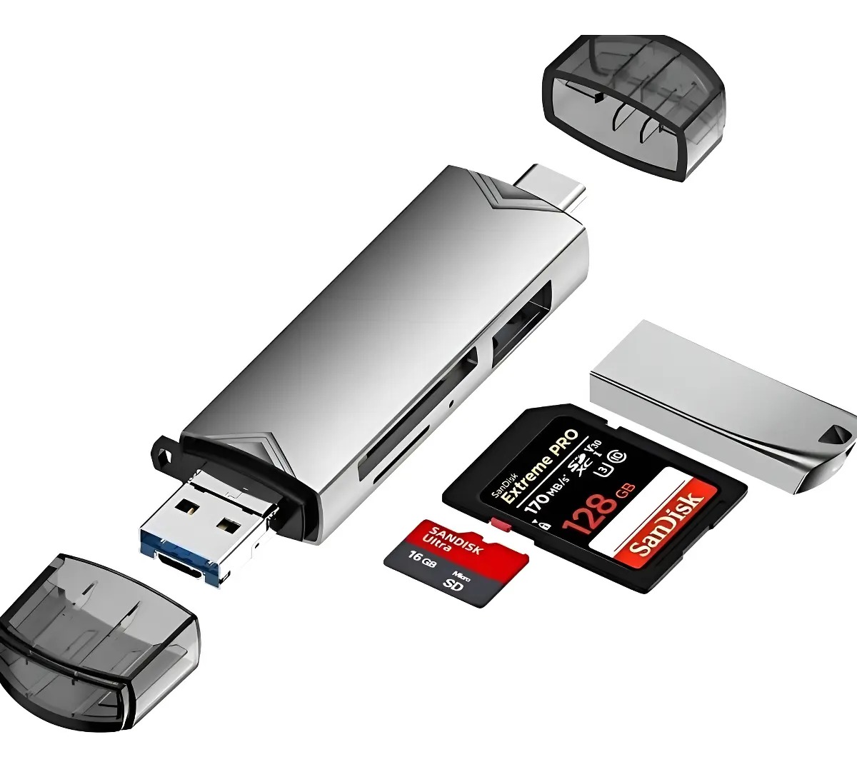 Leitor De Cartão Memória Usb e Usb-C