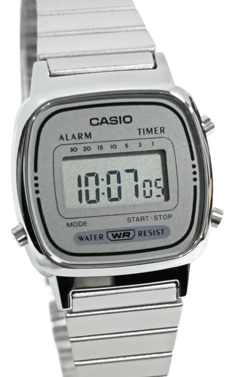 Relógio Casio Feminino Vintage Prateado