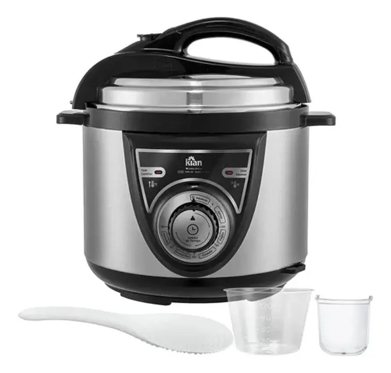 Panela De Pressao Eletrica Kian 4l Inox 127v 800w