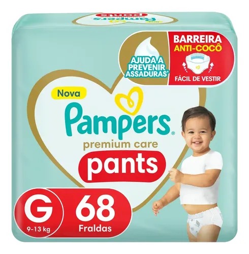 Fralda Pampers G 68 Unidades
