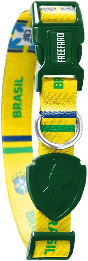 Coleira CBF - Canarinho para Cães