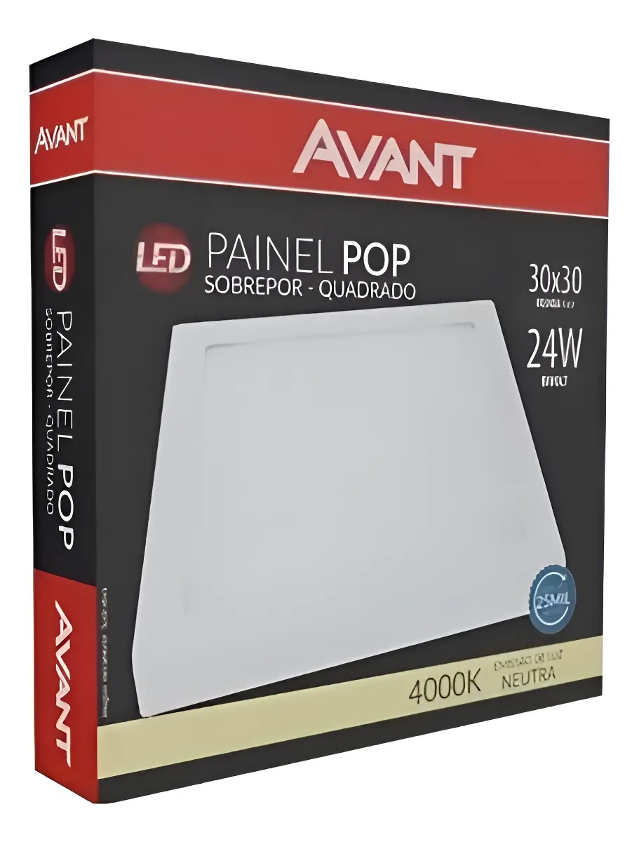 Painel Led Sobrepor 24w 4000k