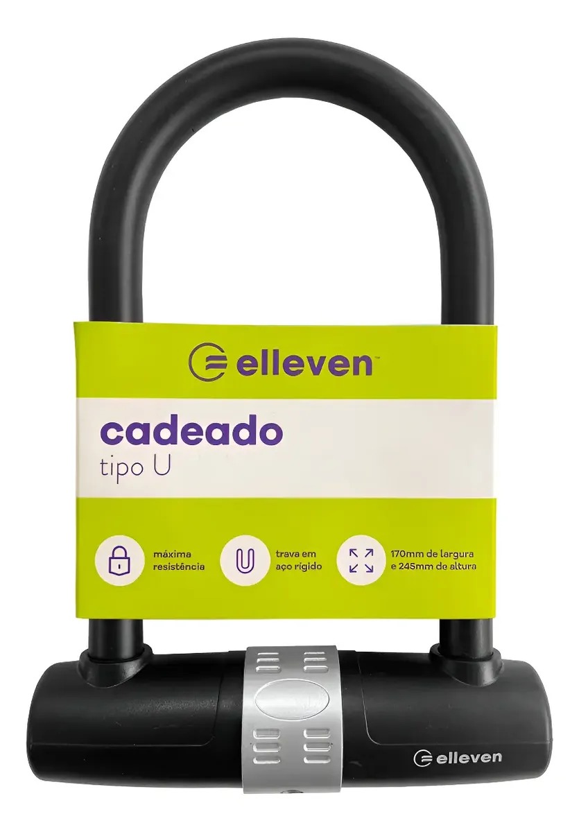 Cadeado Bike Moto Segurança Elleven Tipo U