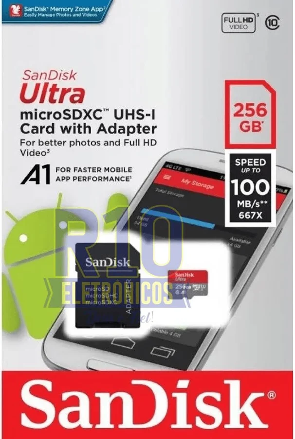 Cartão de memoria sandisk