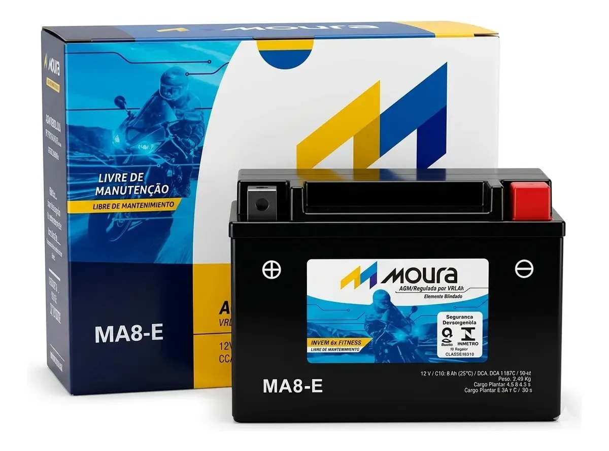 Bateria Moura Moto MA8-E