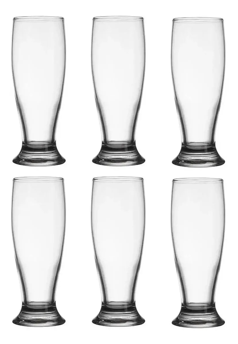 Jogo De 6 Copos Tulipa Vidro 200ml