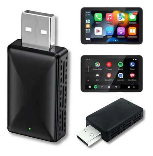 Adaptador Carplay Sem Fio 2 Em 1 Conversor Automático