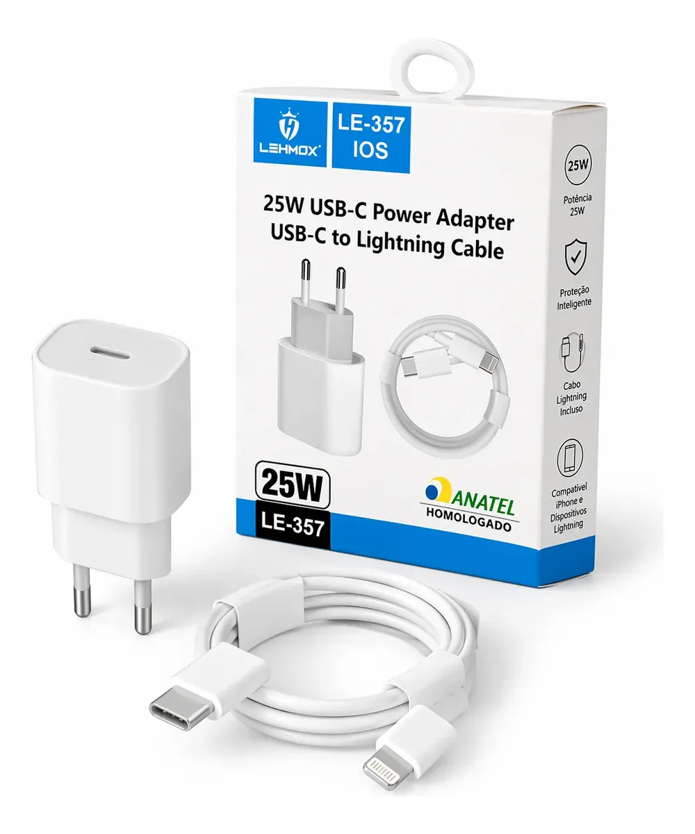 Carregador Rápido Lehmox 25w Usb-c