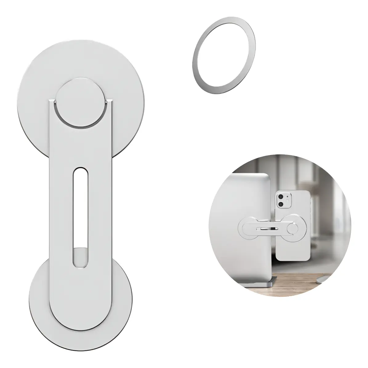 Suporte Magnético de Celular p/ Notebook Monitor Magsafe