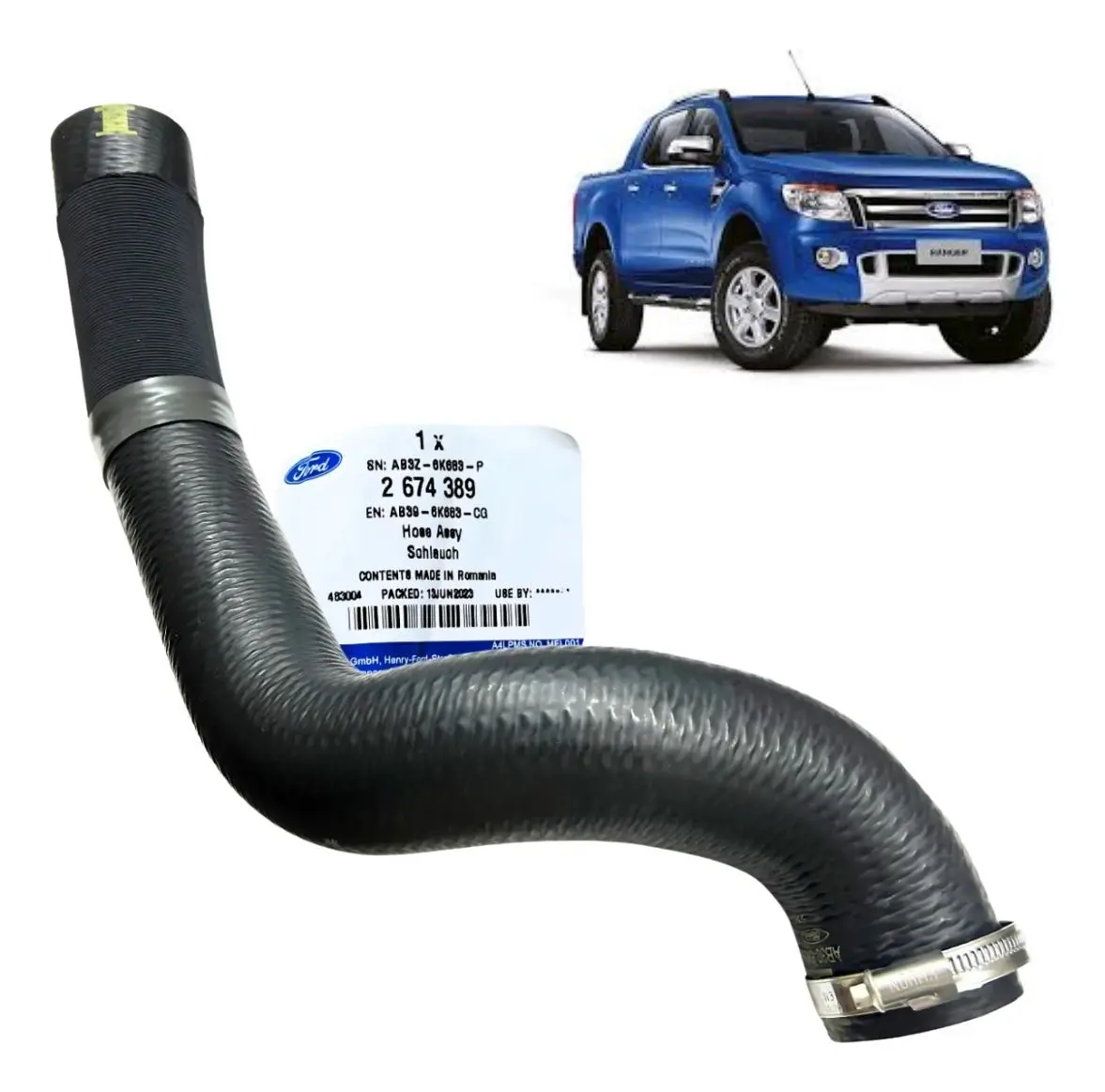 Mangueira Intercooler Ranger 2.2 Diesel 2012/2023