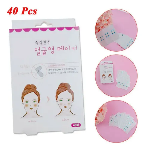 40 Fitas Faciais Adesivas Lifting Instantâneo