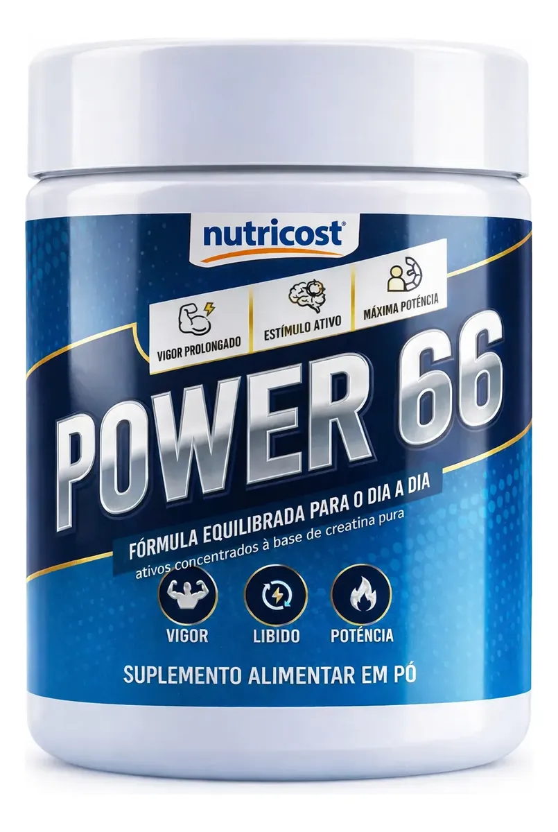 Power 66 Suplemento Em Pó Para Vigor E Libido 150g