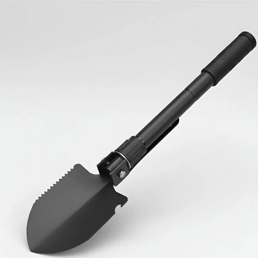 Pá Picareta Black Dobrável 5 Em 1 Jardinagem Camping