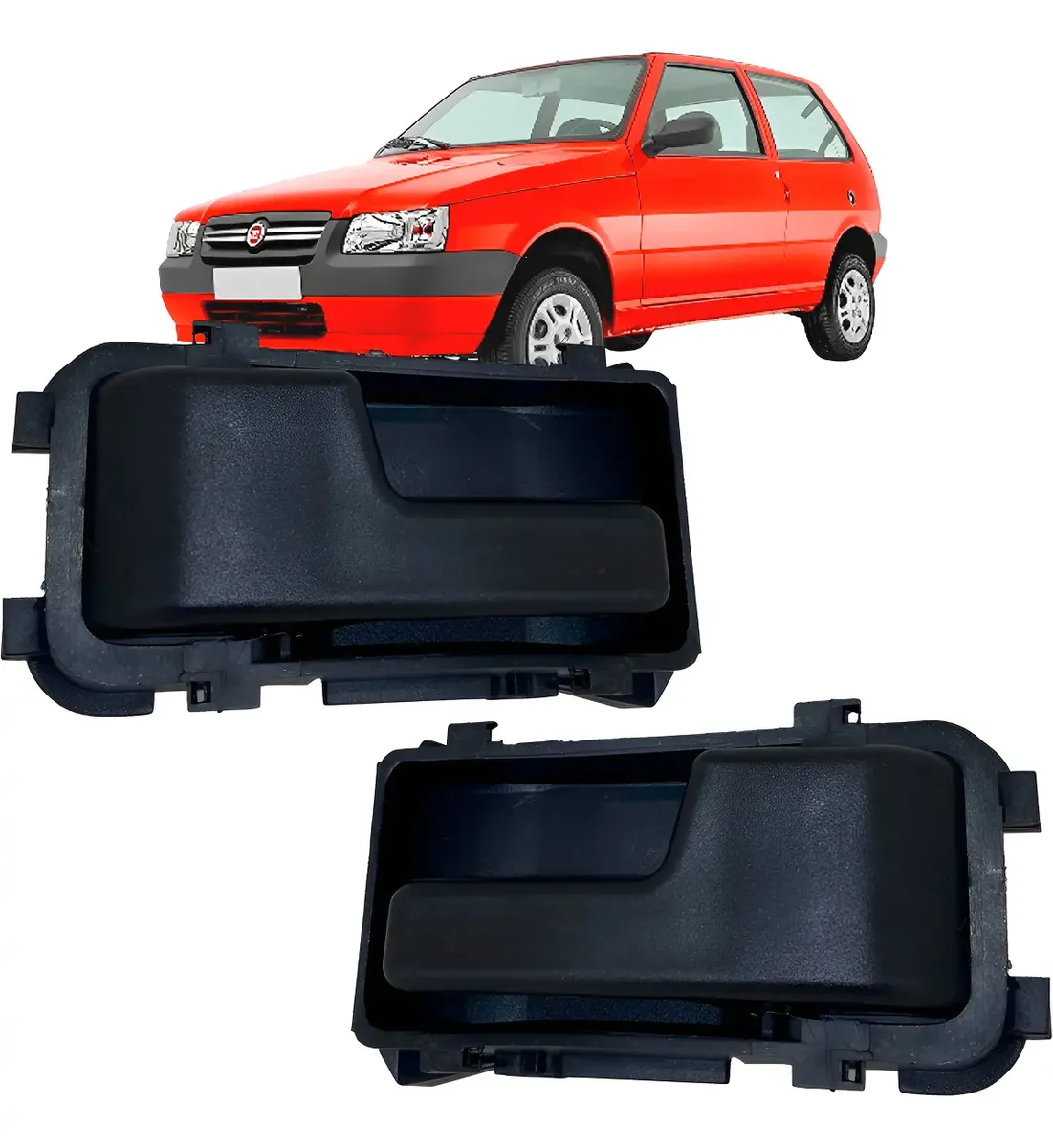 Par Maçaneta Interna Porta Fiat Uno Fiorino Uno Mille