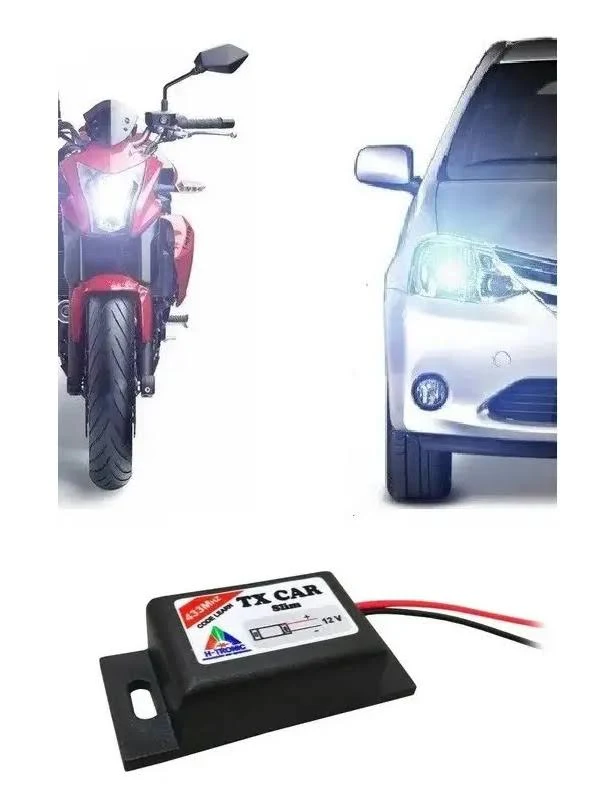 H-Tronic Controle Portão Tx Car 433,92 Mhz Code Learn Slim Htronic