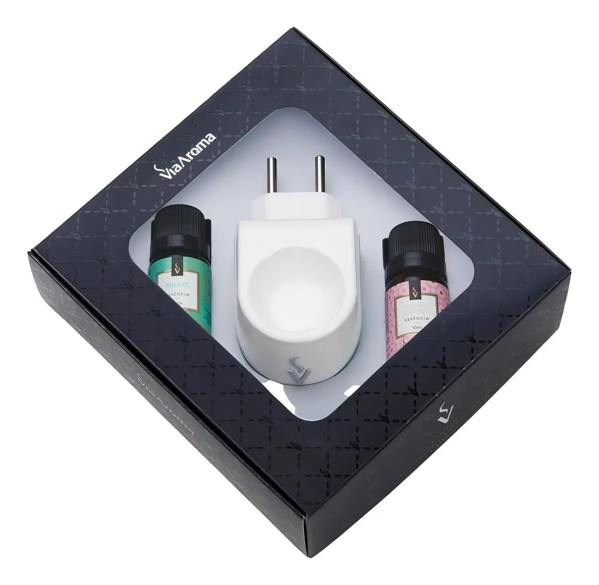 Kit Aromatizador Elétrico Standard com Essências Via Aroma Bamboo e Lavanda