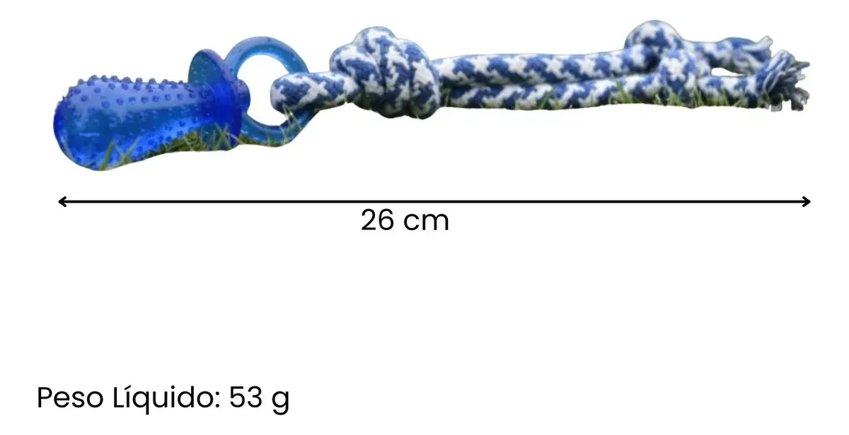 Mordedor Chupeta Tpr Pet 26cm Filhote Dentição Lovely Vibe