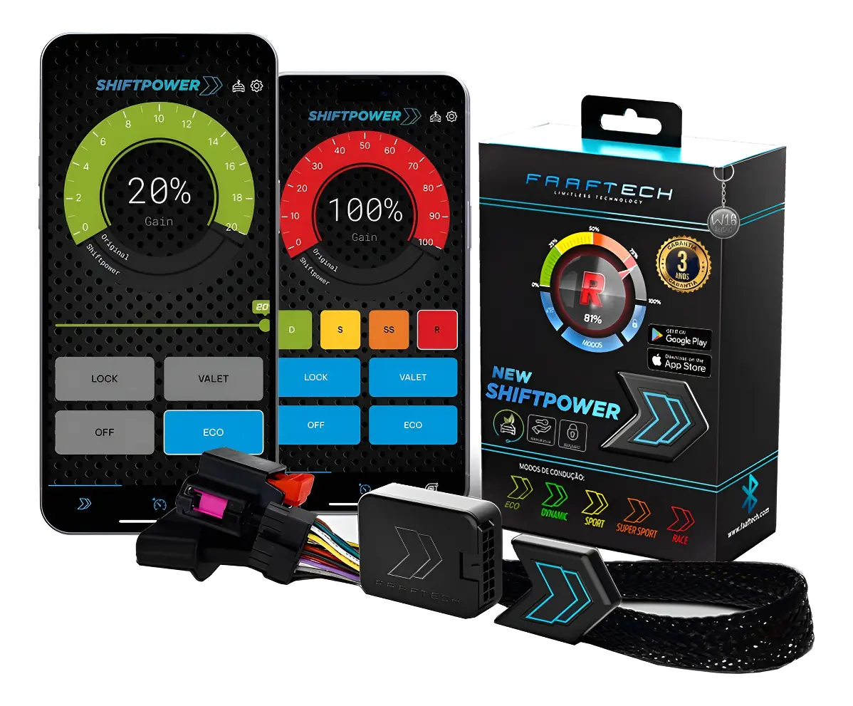 Modulo Chip Gas Pedal New Novo Shiftpower Eco Bluetooth App