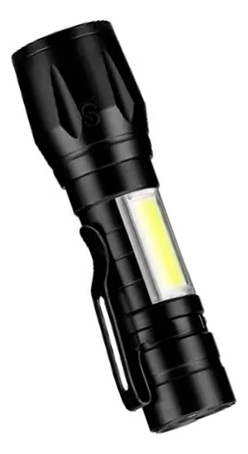 Mini Lanterna Recarregável Led E Luz Lateral 8400 - B-max