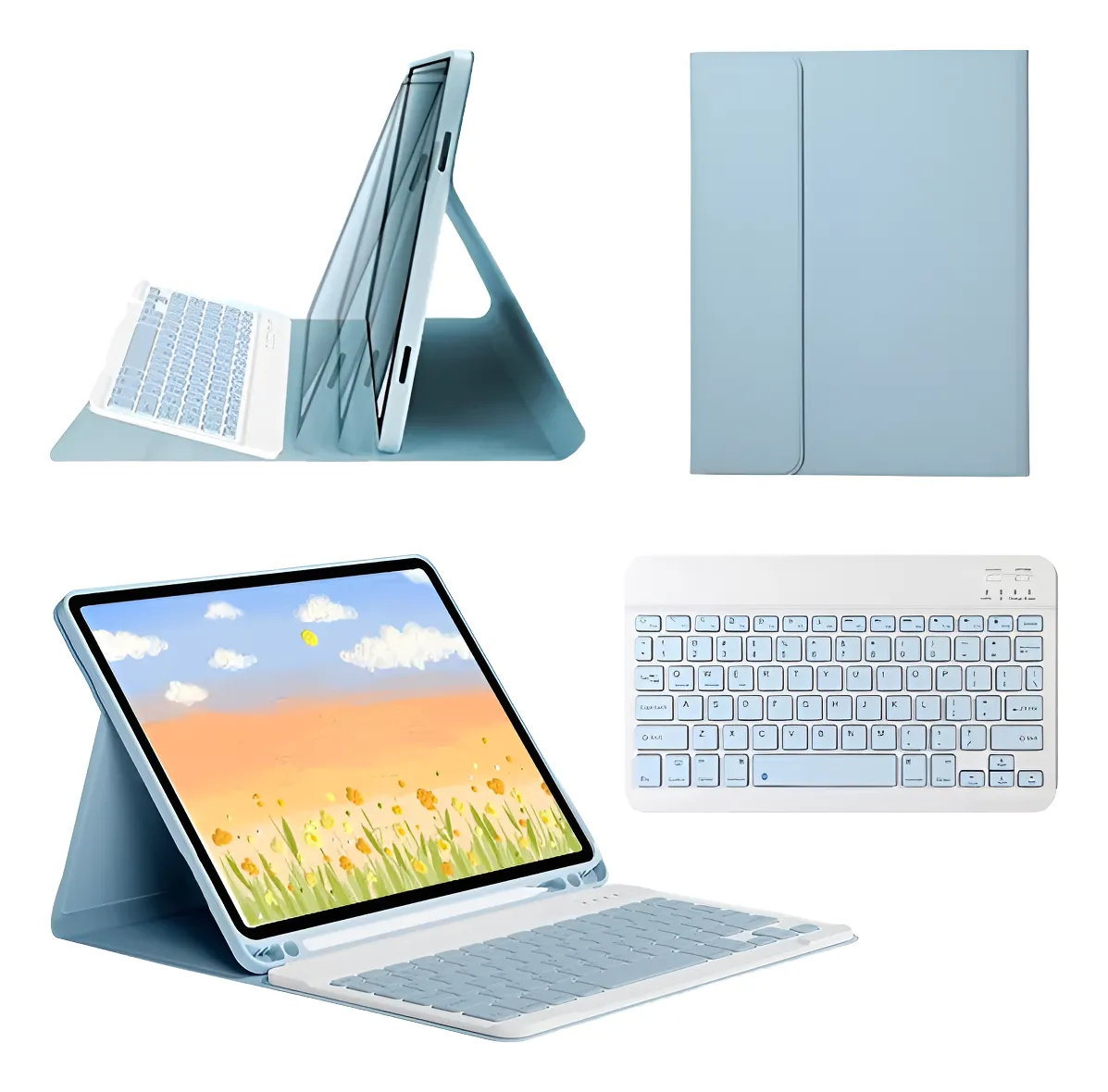 Capa Para Samsung Tab A9 Plus Com Teclado Abnt2 (e Tecla Ç)