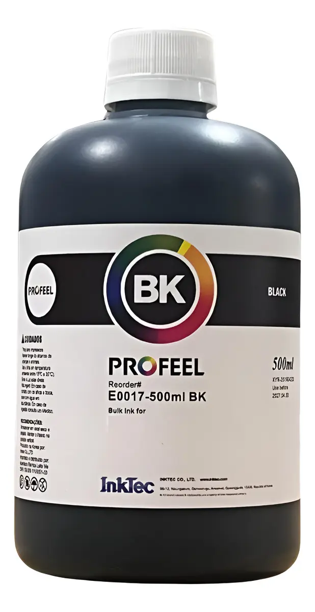 Tinta Inktec Profeel E0017 500ml - 1 Unidade Compatível Tinta Black