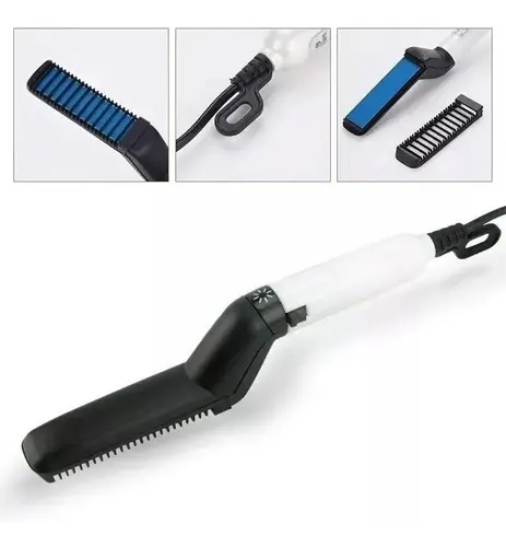 Escova Alisadora Modelling Comb Barba Potência 10W
