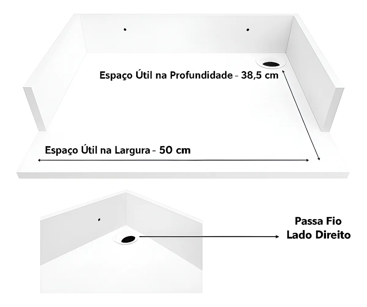 Suporte De Parede Mdf - Micro-ondas 20kg