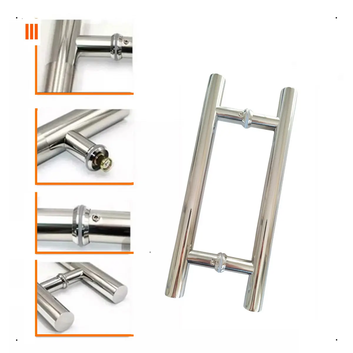 Puxador Redondo Aço Inox 30cm Portas