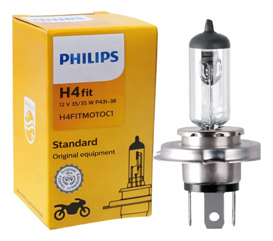 Lampada Farol Philips H4 Fit 35/35W