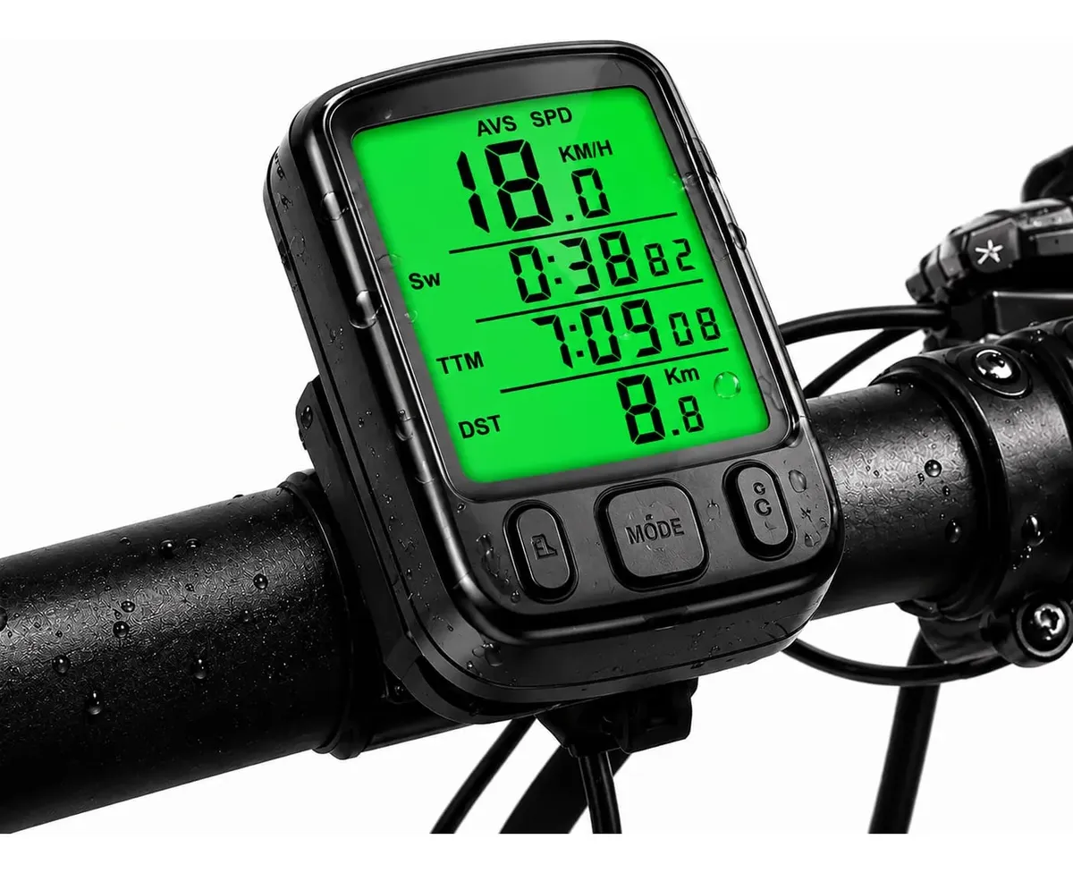 Velocímetro De Bike R48 Com Luz Noturna E Relógio