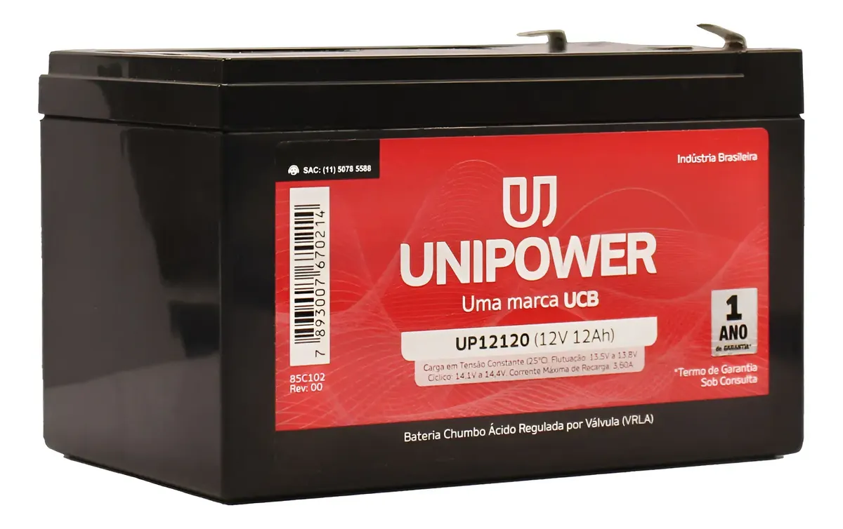 Bateria Vrla 12v 12ah Sistemas De Segurança E Alarme