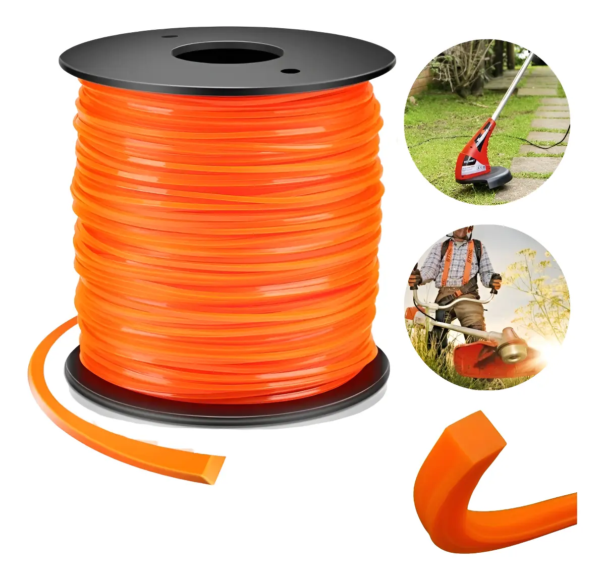 Rolo Fio Nylon Roçadeira 3mm - 230m