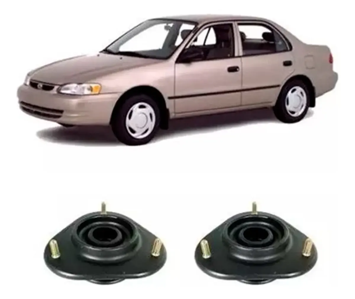 Par Coxim Amortecedor Diant. Toyota Corolla 92-97 Original