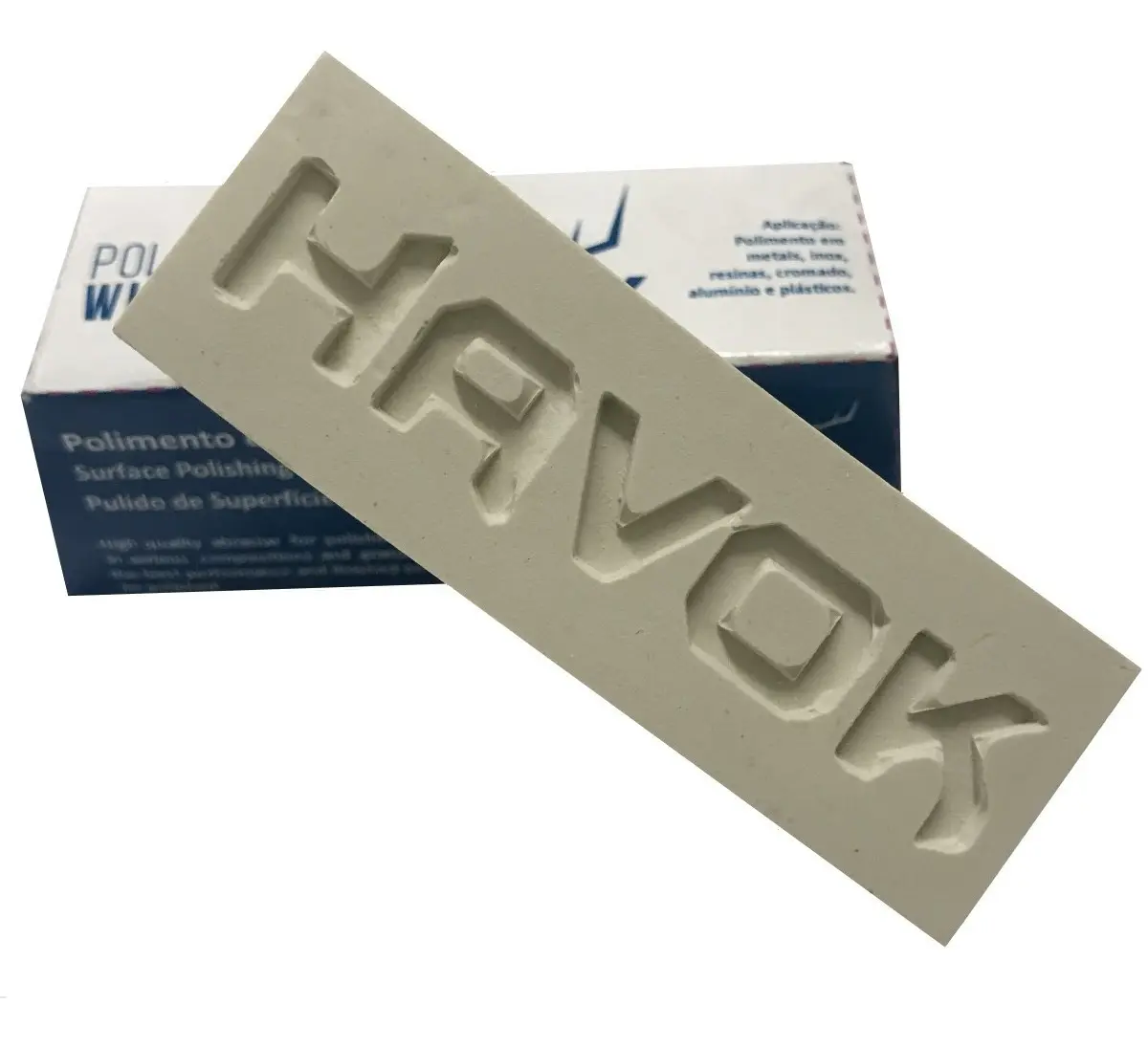 Massa Abrasiva Branca Mini P/ Polimento Brilho Alumínio Havok