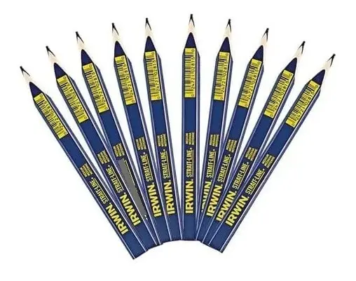 Kit C/ 10 Lápis Carpinteiro - Irwin