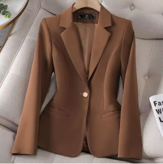 Blazer Marrom café Feminino Tam. M