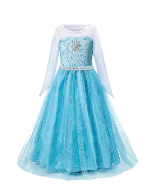 vestido de princesa elsa 5 a 6 anos