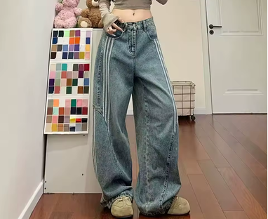Calça Jeans Feminina wide leg