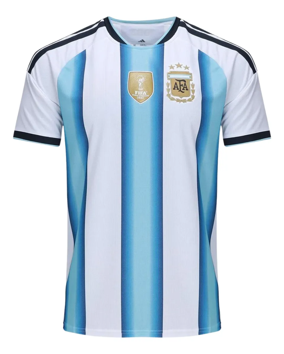 Camisa Masculina Argentina Listrada Modelo Versão Torcedor